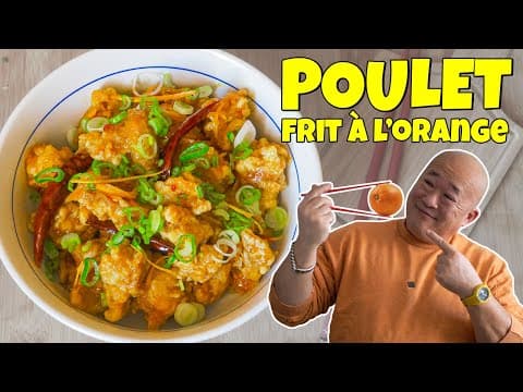 Poulet frit à l'orange (style américain) - Delicious Chinoise (américaine) main course with medium difficulty. Perfect recipe converted from YouTube video to PDF format.