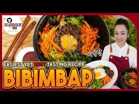 BIBIMBAP - The easiest yet best recipe to follow! Most popular Korean Dish