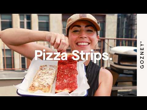 Rhode Island Style Pizza Strips (Tomato Pie & White Strips) - Delicious American snack with medium difficulty. Perfect recipe converted from YouTube video to PDF format.
