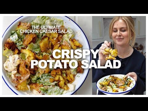 CRISPY SMASHED POTATO Caesar Salad