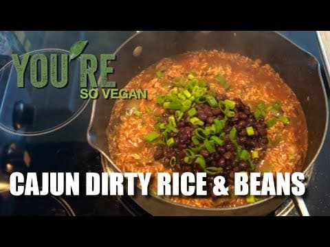 VEGAN Cajun Dirty Rice & Beans