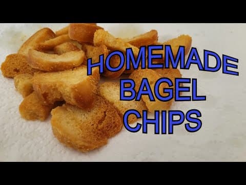Homemade Garlic Bagel Chips in the Air Fryer