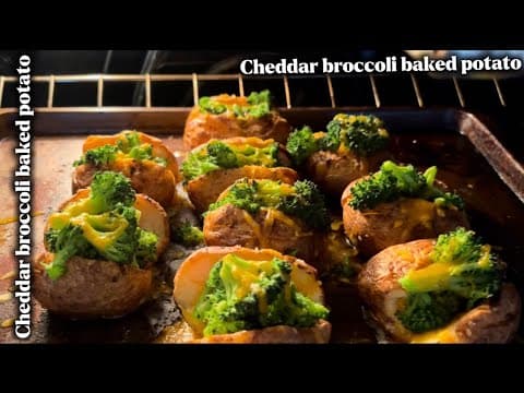 How To Make Cheddar Broccoli Baked Potatoes