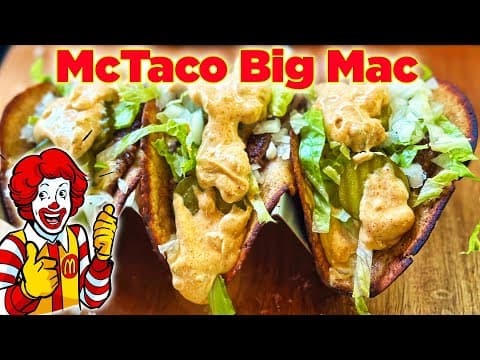 Make Big Mac SMASH Tacos On The Blackstone Griddle With This Secret Recipe For The Sauce!