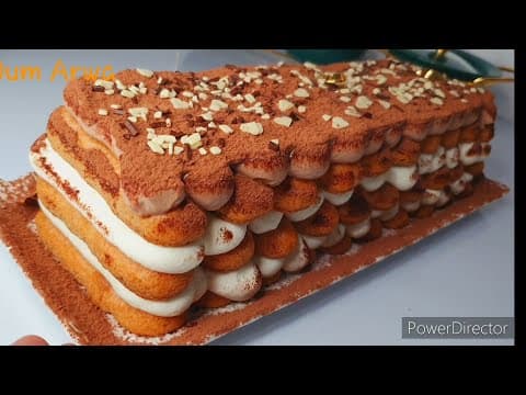 Gâteau sans cuisson à la vanille et mascarpone, style tiramisu