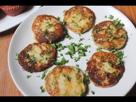 Cheesy Mashed Potato Cakes Recipe - Yummy Tummy Aarthi