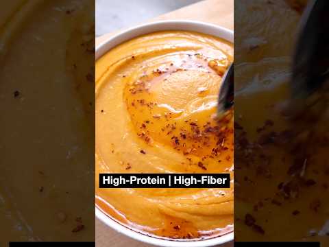 Creamy Red Lentil Soup (High Protein, High Fiber)