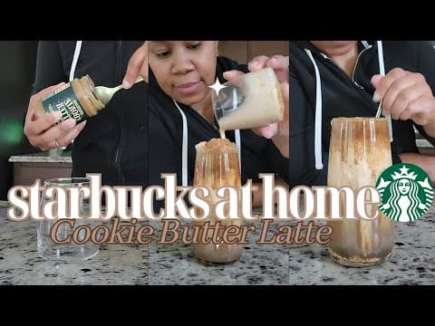 How to Make Your Favorite Starbucks Coffee drinks at home + Iced Cookie Butter Latte Recipe!