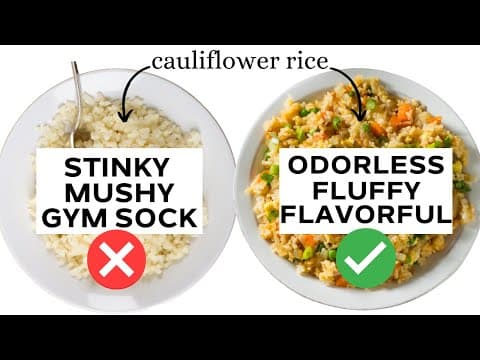 The RIGHT WAY to Make Cauliflower Rice more like Actual Rice