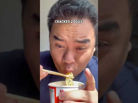 Best Cup Noodles Hack YOU MUST DO! Steamed egg!
