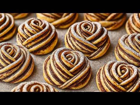 Christmas Rose Bread Rolls