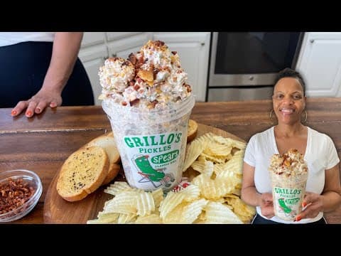 Making Viral Pickle Dip