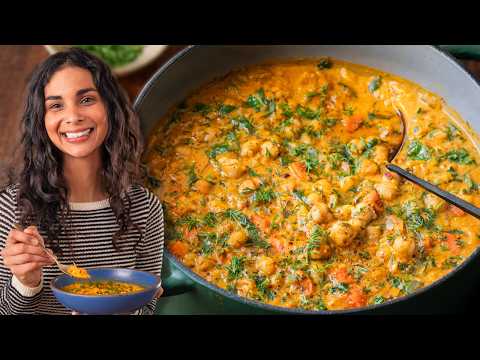 Lemony Chickpea Soup - Delicious Mediterranean soup with easy difficulty. Perfect recipe converted from YouTube video to PDF format.