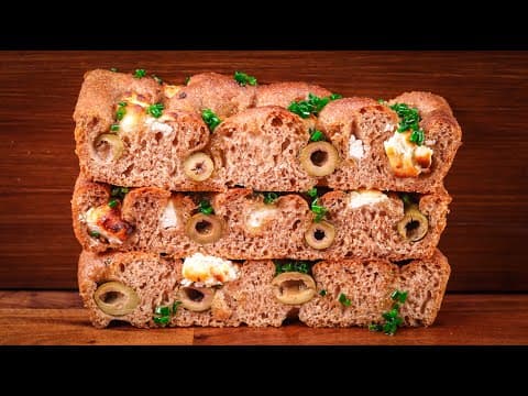 100% Whole Wheat No-Knead Cold Fermented Focaccia Recipe