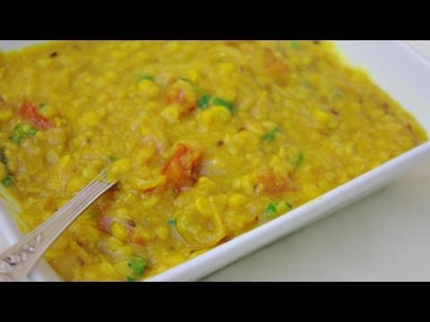 Dal Fry with red lentils and tanadal