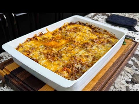 Easy Million Dollar Spaghetti Bake for the Whole Family