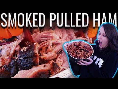 SMOKED PULLED HAM?! You NEED to do this!