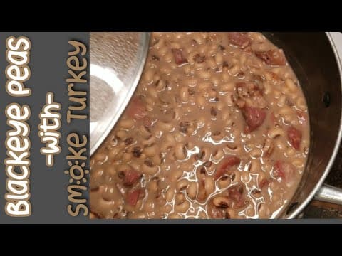 Southern Style Black Eyed Peas with Smoked Turkey