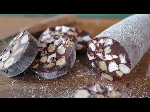 Chocolate Sausage - Delicious French dessert with easy difficulty. Perfect recipe converted from YouTube video to PDF format.