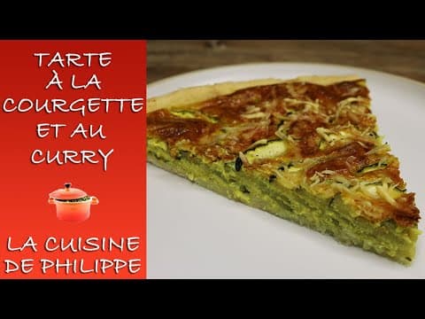 Zucchini and Curry Tart - Delicious French main course with medium difficulty. Perfect recipe converted from YouTube video to PDF format.