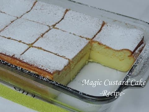 Magic Custard Cake -Recipe-