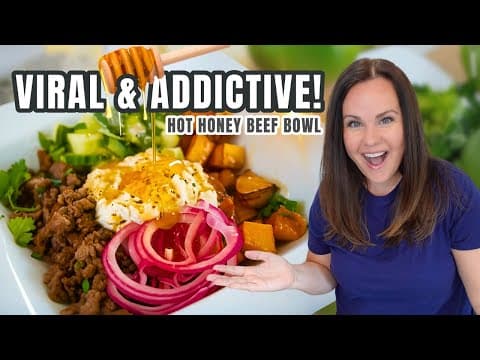 VIRAL Hot Honey BEEF Bowls – The 20-Minute Dinner You’ll Crave!