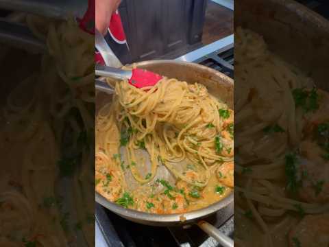 20 Minute Shrimp Scampi Linguine 🍤😱