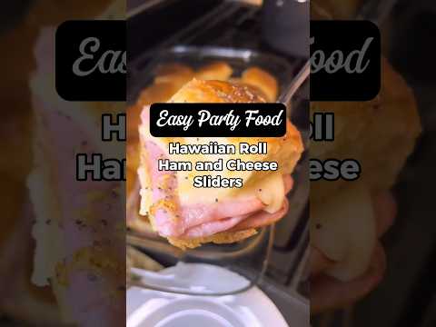 This Hawaiian Roll Ham and Swiss Slider recipe is an excellent party or game day food!!