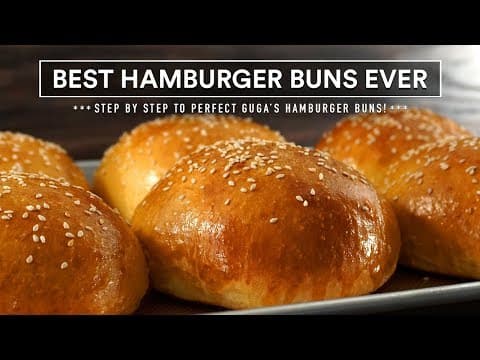 Most AMAZING HAMBURGER BUNS recipe ever