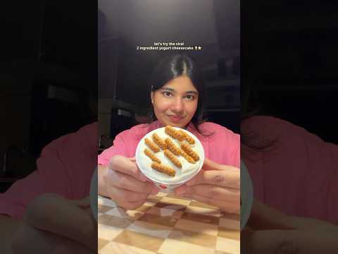 viral 2 ingredient Japanese yogurt cheesecake 🍦⭐️