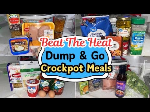 Dump & Go Crockpot Meals I Made This Week Because It Is Too Hot To Use The Stove!
