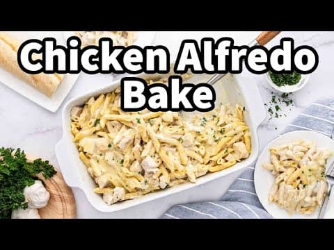 Chicken Alfredo Bake