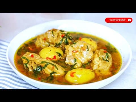 HOW TO MAKE DELICIOUS NIGERIAN STYLE CHICKEN SOUP/ CHICKEN PEPPER SOUP WITH POTATOES/ IFY'S KITCHEN