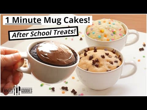 1 Minute Microwave Mug Cake Recipes