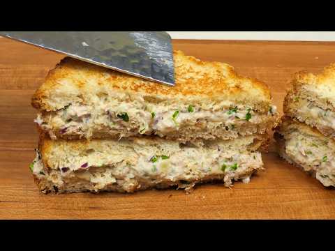Pan-Toasted Tuna Melt! Do you have Canned Tuna and Bread at Home ❓