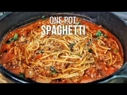 The FASTEST Way to Cook SPAGHETTI in ONE Pot!