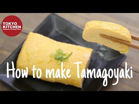 How to make Tamagoyaki (Tamago)- Japanese omelette using square pan and round pan.RECIPE