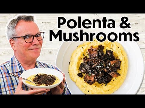 The BEST Creamy Polenta with Caramelized Onions and Mushrooms