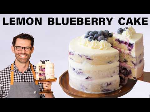 Zingy Flavorful Lemon Blueberry Cake - Delicious American dessert with medium difficulty. Perfect recipe converted from YouTube video to PDF format.