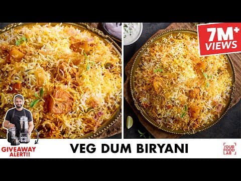 Veg Dum Biryani (Vegetarian Layered Biryani) - Delicious Indian recipe with intermediate difficulty. Perfect recipe converted from YouTube video to PDF format.