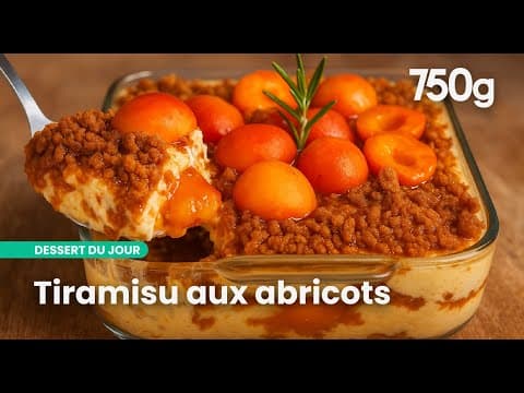 Apricot and Speculoos Tiramisou - Delicious Italian dessert with medium difficulty. Perfect recipe converted from YouTube video to PDF format.