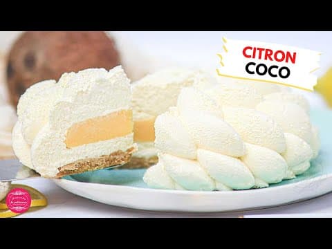 Lemon and Coconut Entremet - Delicious French dessert with medium difficulty. Perfect recipe converted from YouTube video to PDF format.
