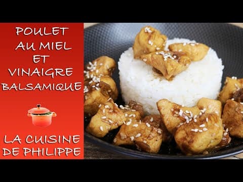 Poulet au miel et vinaigre balsamique