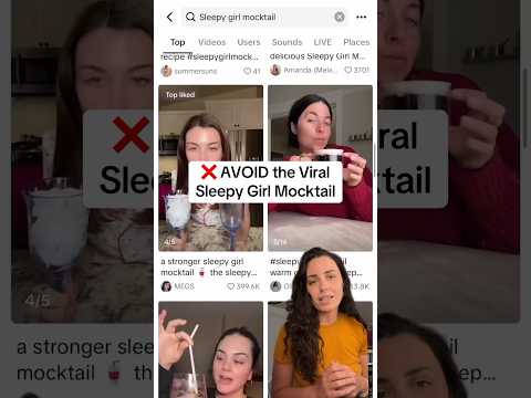 Don’t drink the sleepy girl mocktail… try this instead 👀😉