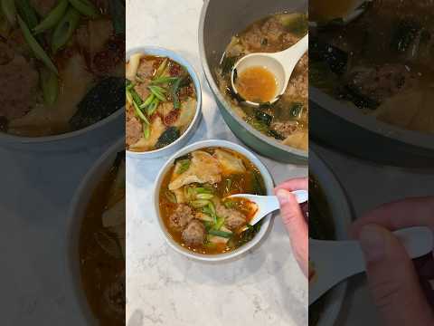 Deconstructed Wonton Soup (Broken Wonton Soup)
