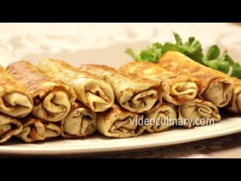 Savory Crepes with Mushroom Filling Recipe - VideoCulinary