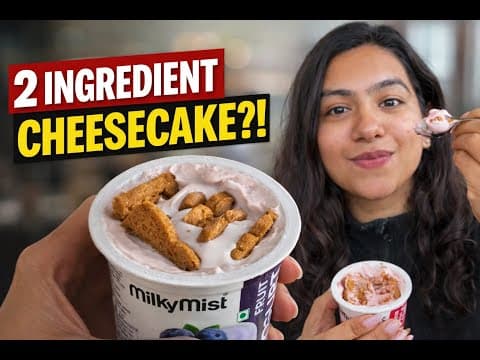 Trying Viral 2 Ingredient Japanese Yogurt Cheesecake