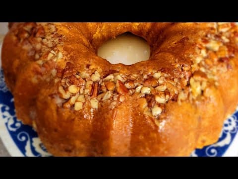 Sweet Potato Pecan Cake (Loaf or Bundt Pan)