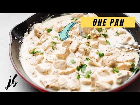 Keto Chicken Alfredo Sauce – One Skillet!