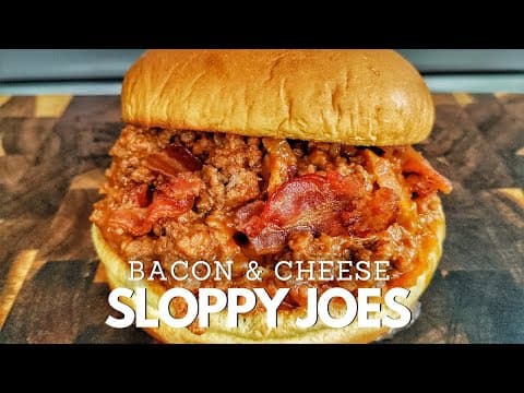 How To Make A Bacon & Cheese Sloppy Joe Burger
